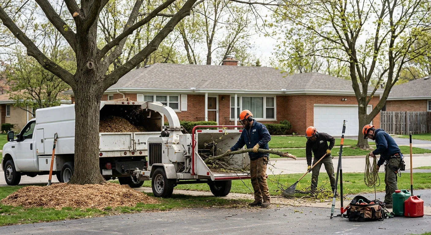 Bellwood Tree Services team completing a Tree Service service visit in Bellwood, IL