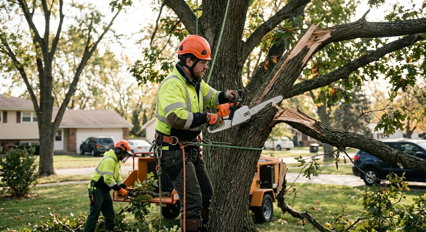 Corrective pruning of a storm-damaged crown to support recovery