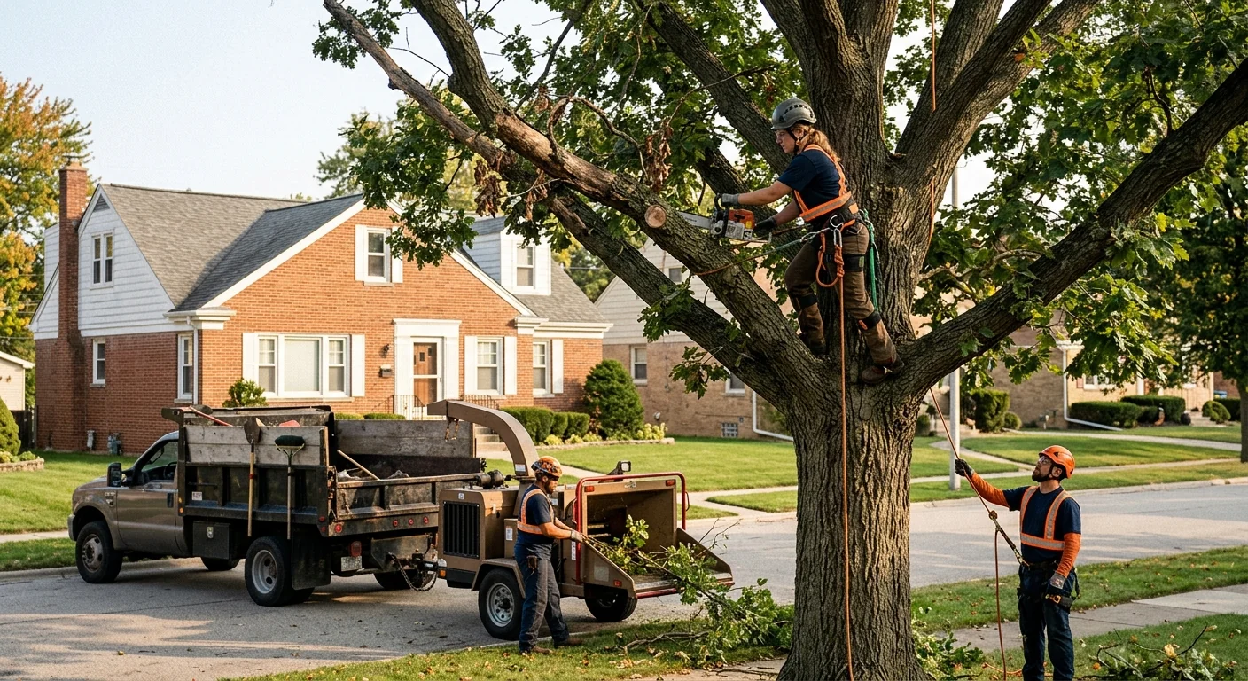 Bellwood Tree Services team completing a Tree Service service visit in Bellwood, IL